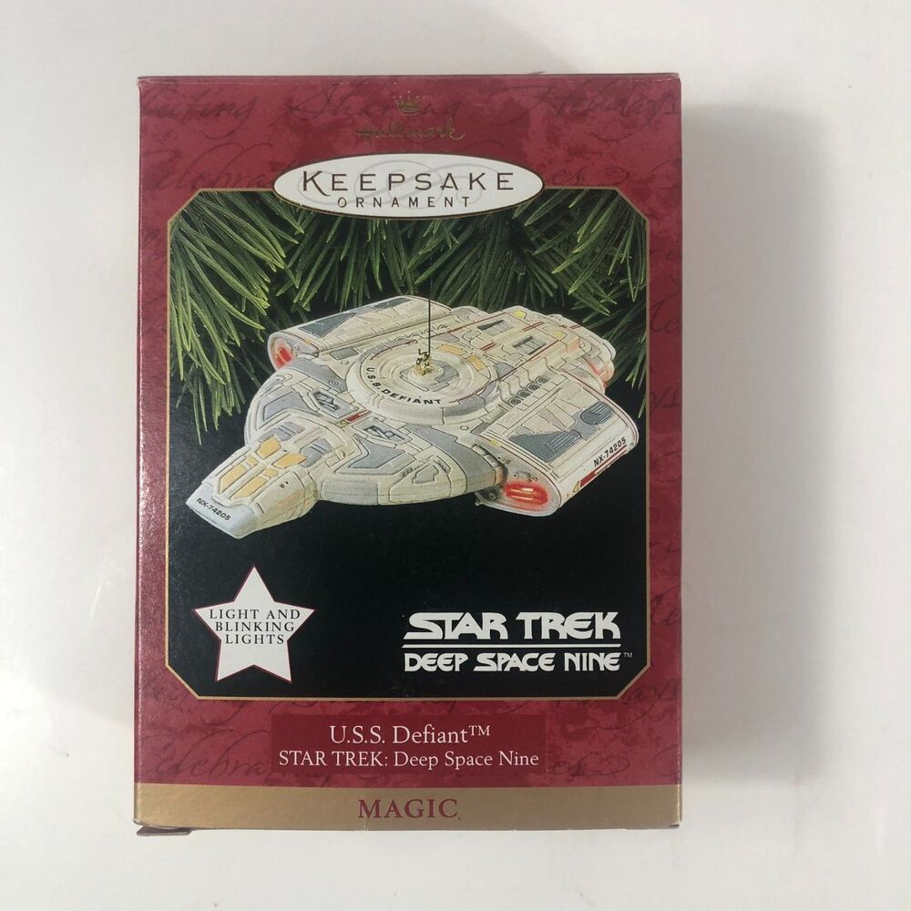 Hallmark Keepsake Ornament 1997 Star Trek Deep Space Nine U.S.S. Defiant Light